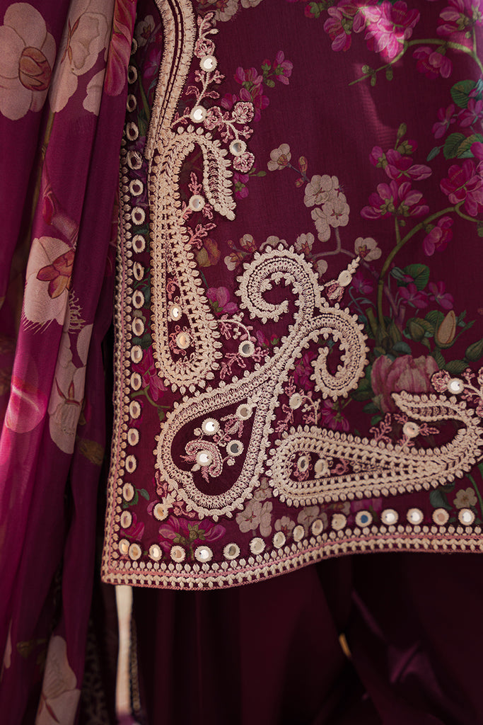 Cross Stitch | Eid Lawn 24 | IRIS MAUVE - Khanumjan  Pakistani Clothes and Designer Dresses in UK, USA 