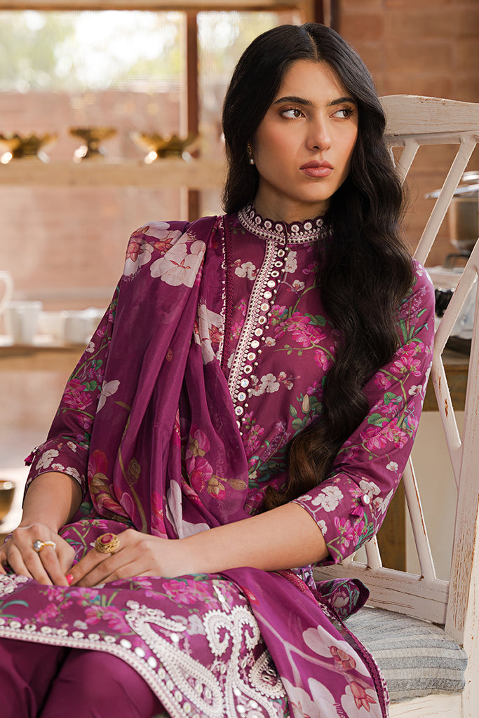 Cross Stitch | Eid Lawn 24 | IRIS MAUVE - Khanumjan  Pakistani Clothes and Designer Dresses in UK, USA 