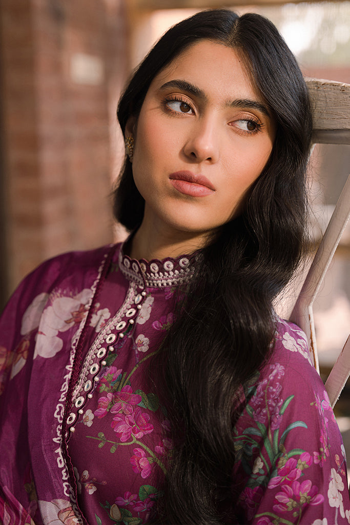 Cross Stitch | Eid Lawn 24 | IRIS MAUVE - Khanumjan  Pakistani Clothes and Designer Dresses in UK, USA 