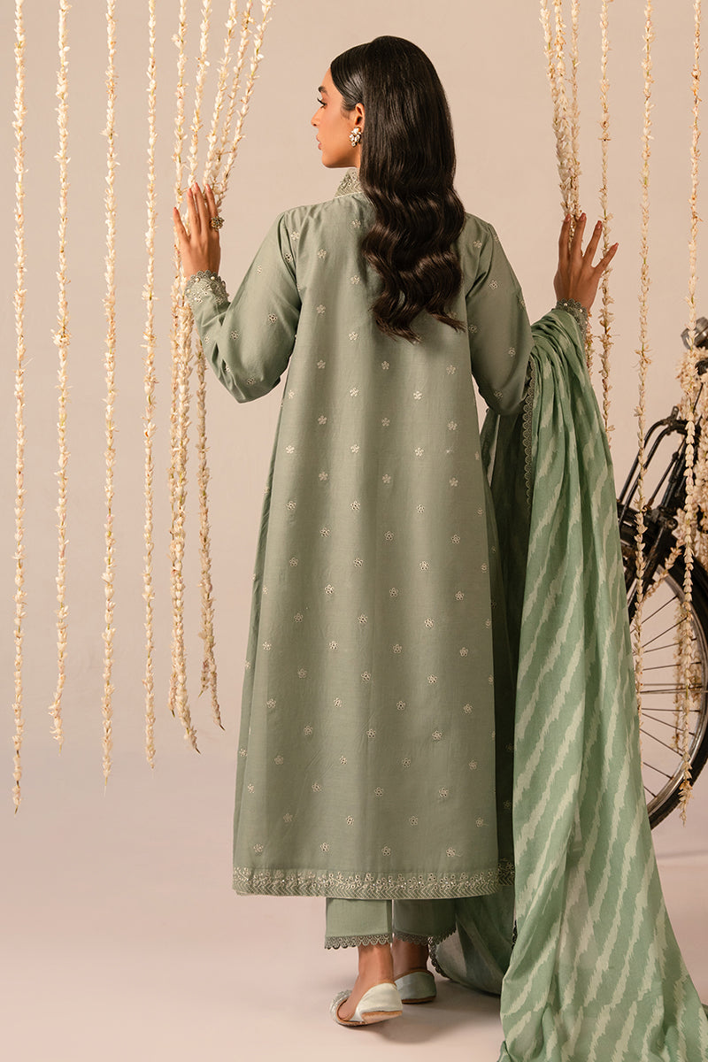 Cross Stitch | Mahiri Embroidered Collection 24 | Sage Green - Khanumjan  Pakistani Clothes and Designer Dresses in UK, USA 