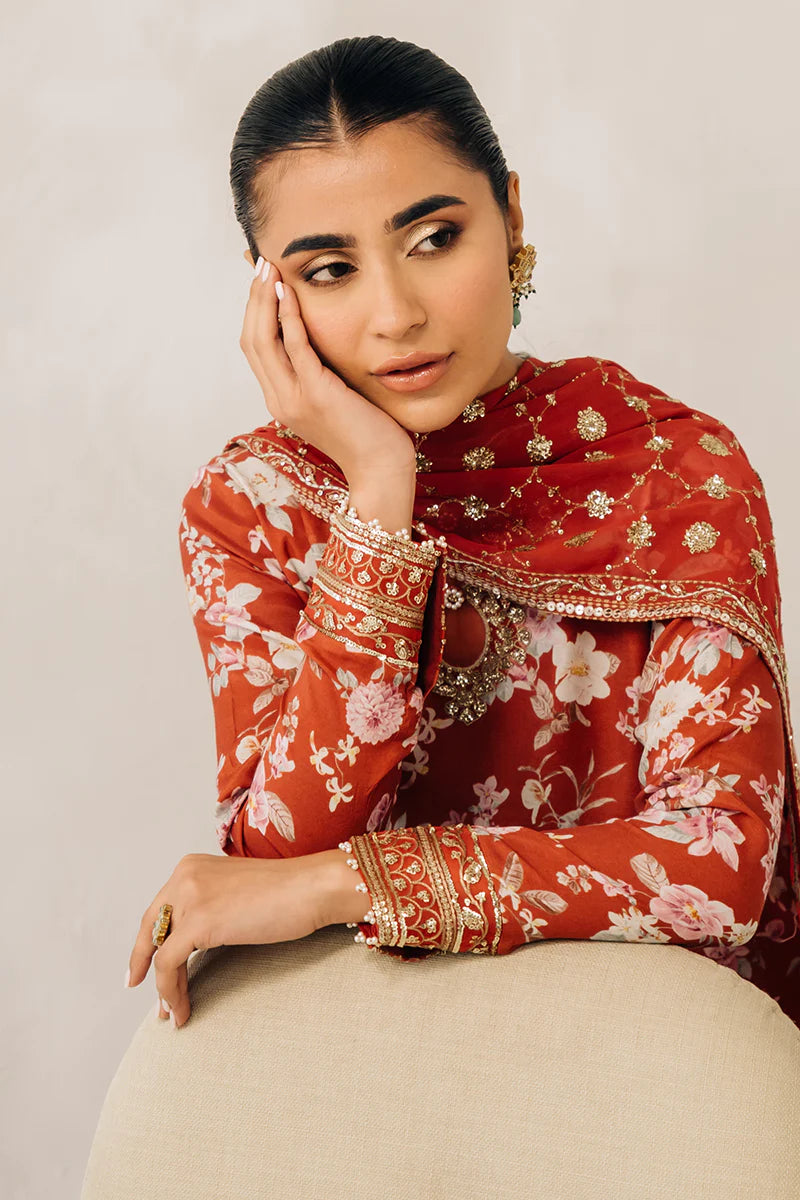 Cross Stitch | Luxe Atelier 24 | Crimson Glow - Khanumjan  Pakistani Clothes and Designer Dresses in UK, USA 