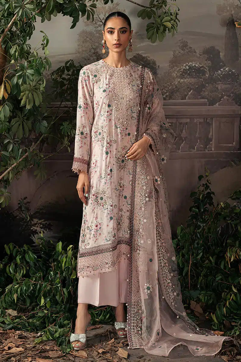 Cross Stitch | Luxe Atelier 23 | PINK CARNATION - Khanumjan  Pakistani Clothes and Designer Dresses in UK, USA 