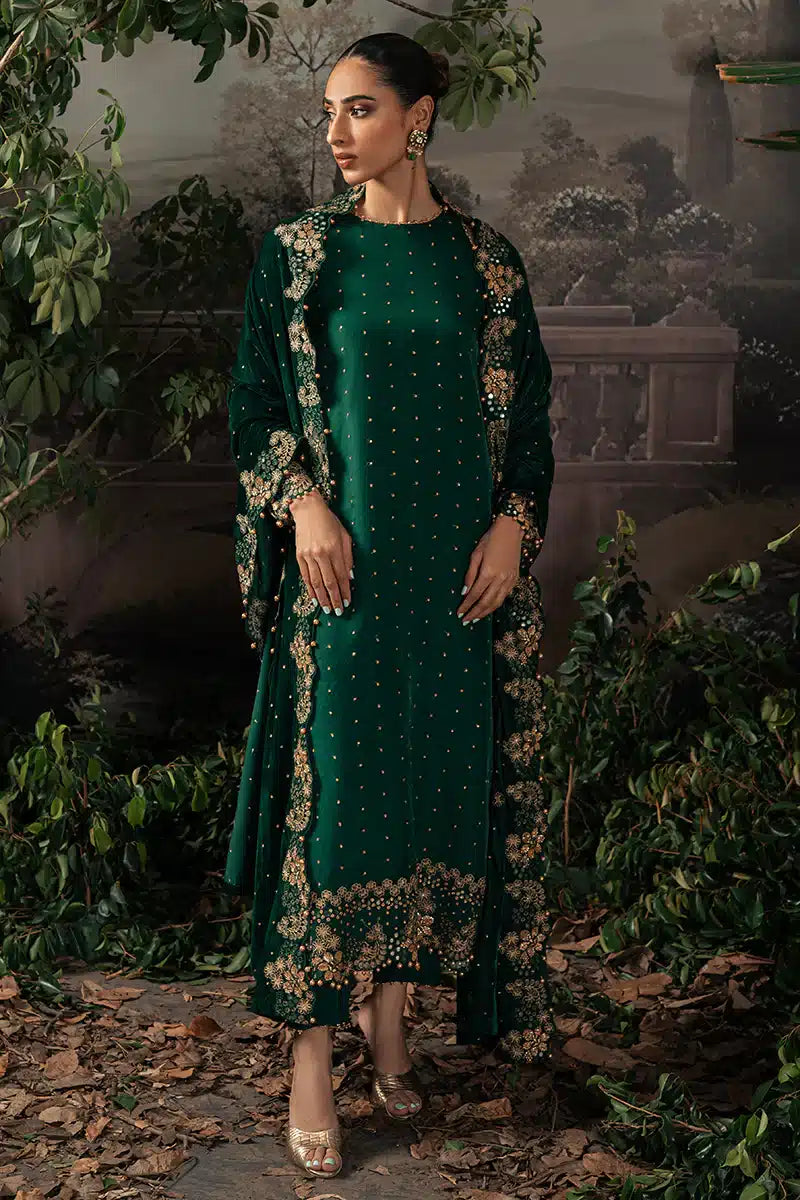 Cross Stitch | Luxe Atelier 23 | SAGE GREEN - Khanumjan  Pakistani Clothes and Designer Dresses in UK, USA 