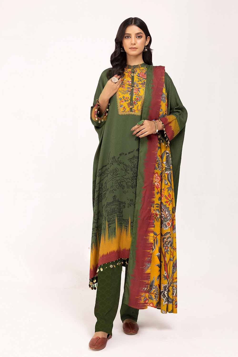 Gul Ahmed | Winter Collection 24 | Cotail Suit CV-42008