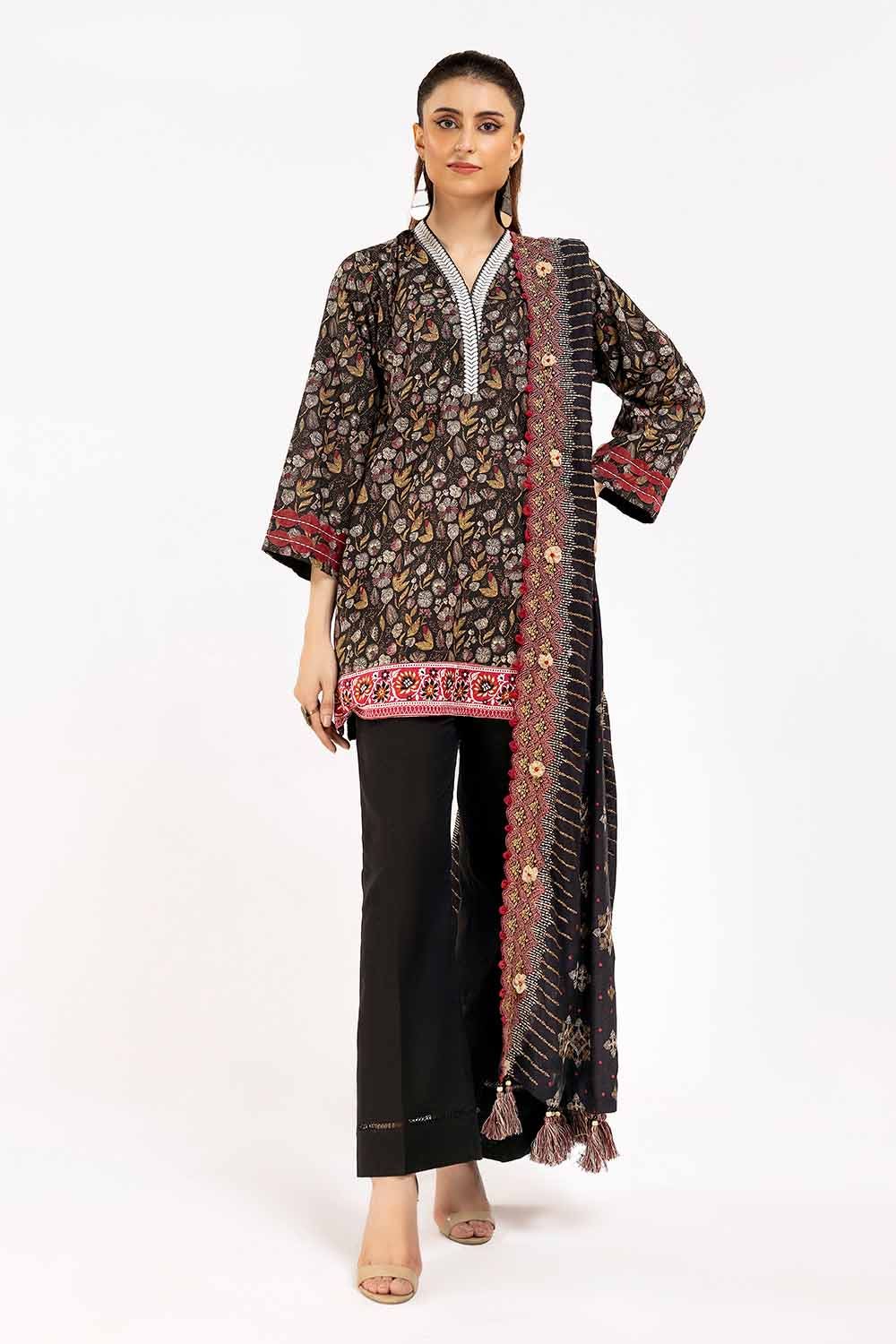 Gul Ahmed | Winter Collection 24 | Twill Cotton Linen Dupatta CV-42012