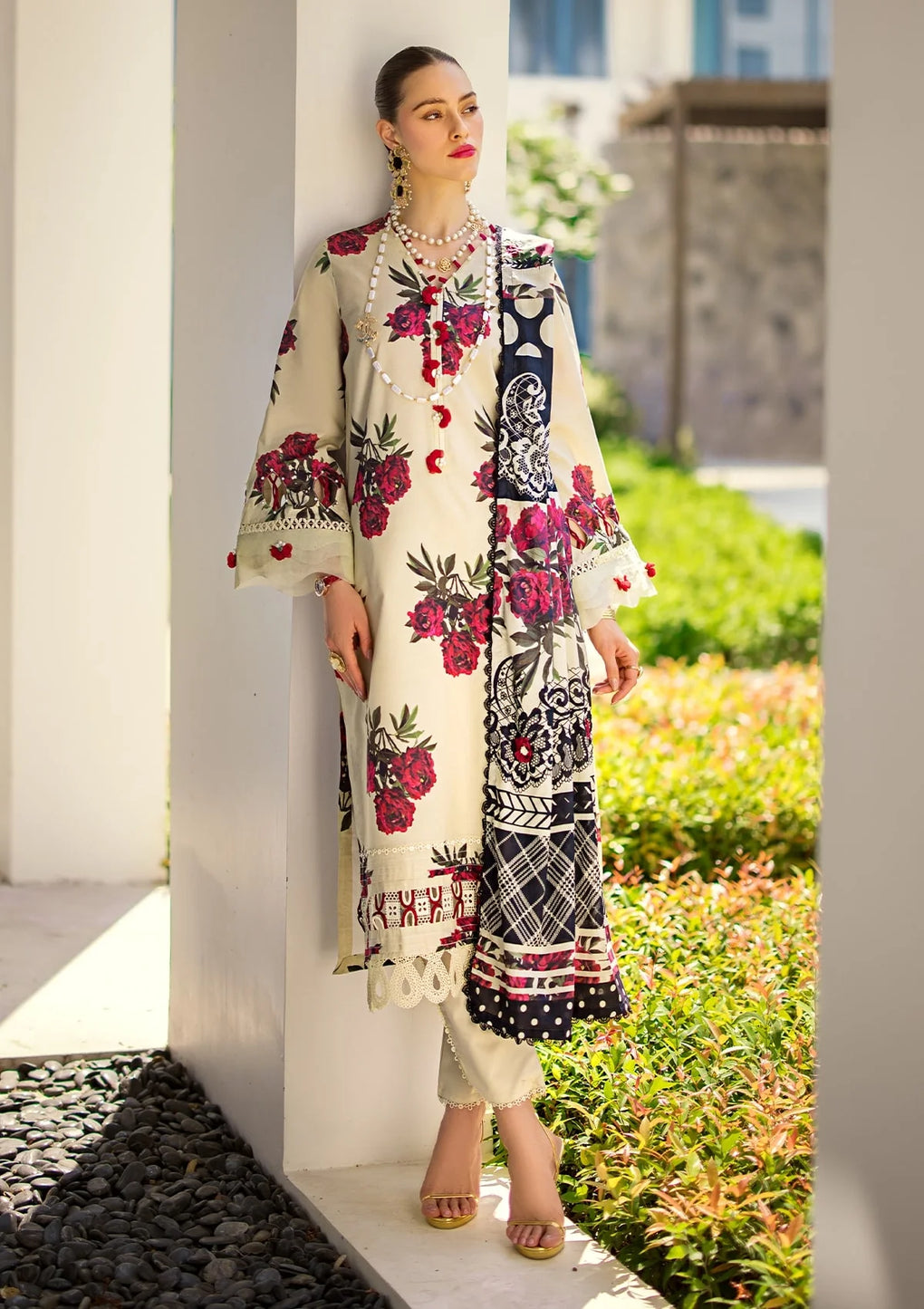 Elaf Premium | Prints Collection 2024 | EOP-03A SWAN - Khanumjan  Pakistani Clothes and Designer Dresses in UK, USA 