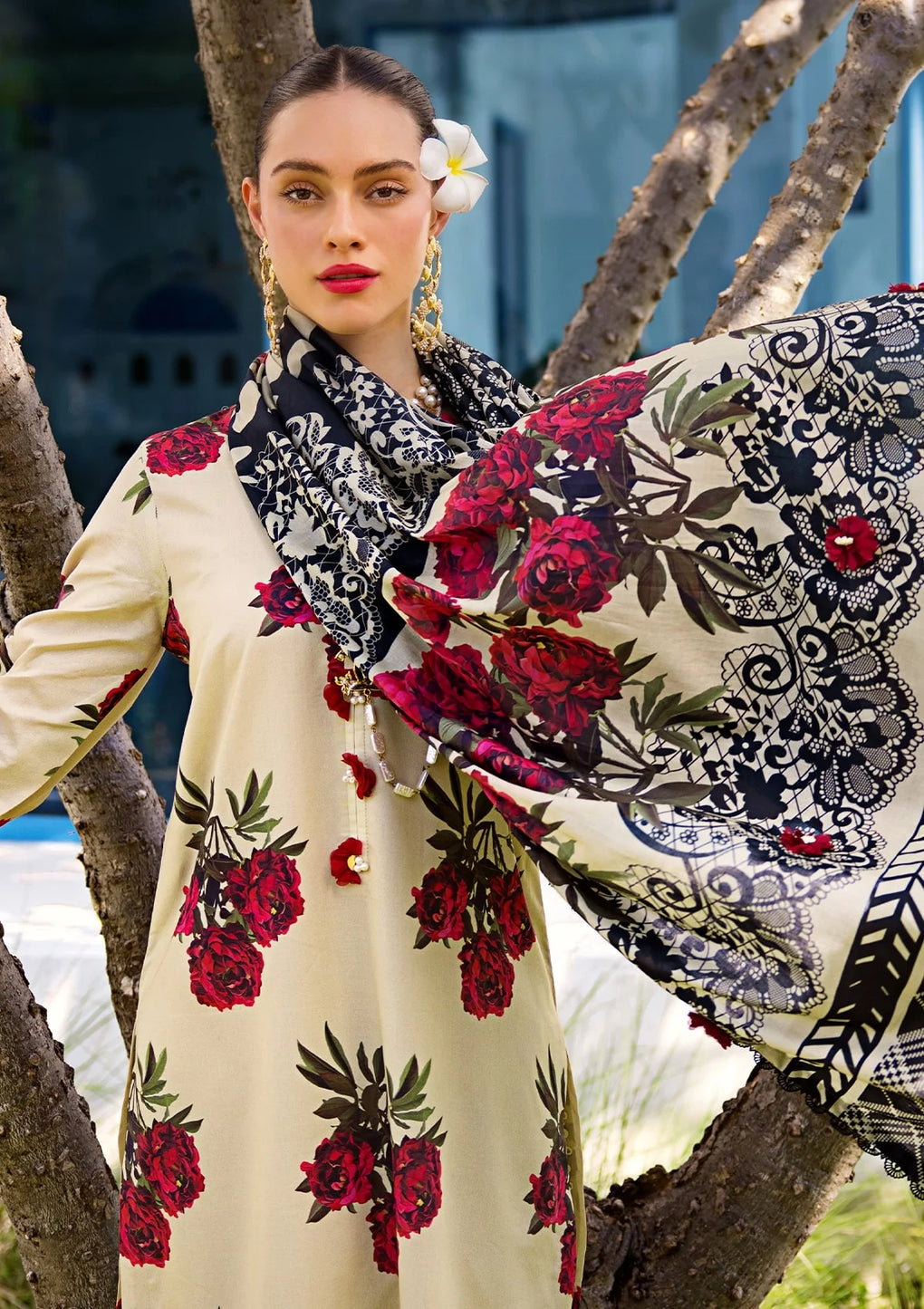 Elaf Premium | Prints Collection 2024 | EOP-03A SWAN - Khanumjan  Pakistani Clothes and Designer Dresses in UK, USA 