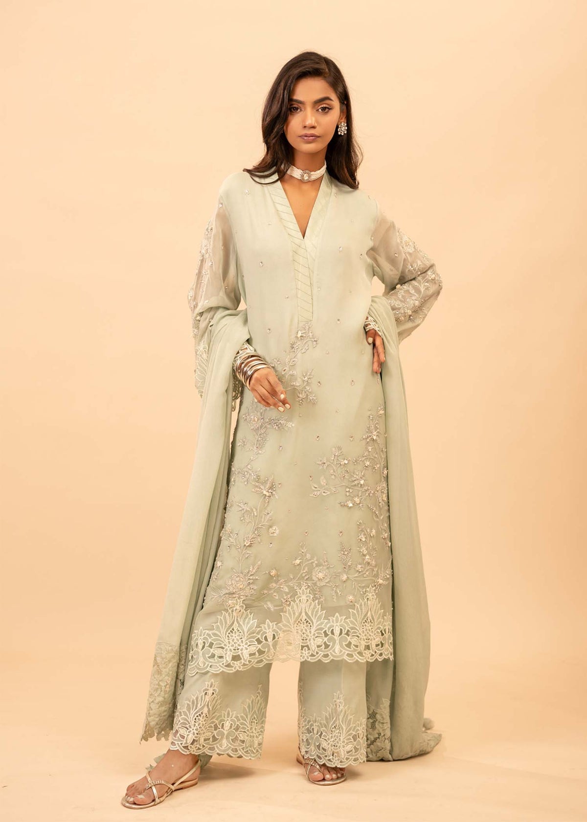 Mahgul | Emerald Hill Formals | Green Pearl - Khanumjan  Pakistani Clothes and Designer Dresses in UK, USA 