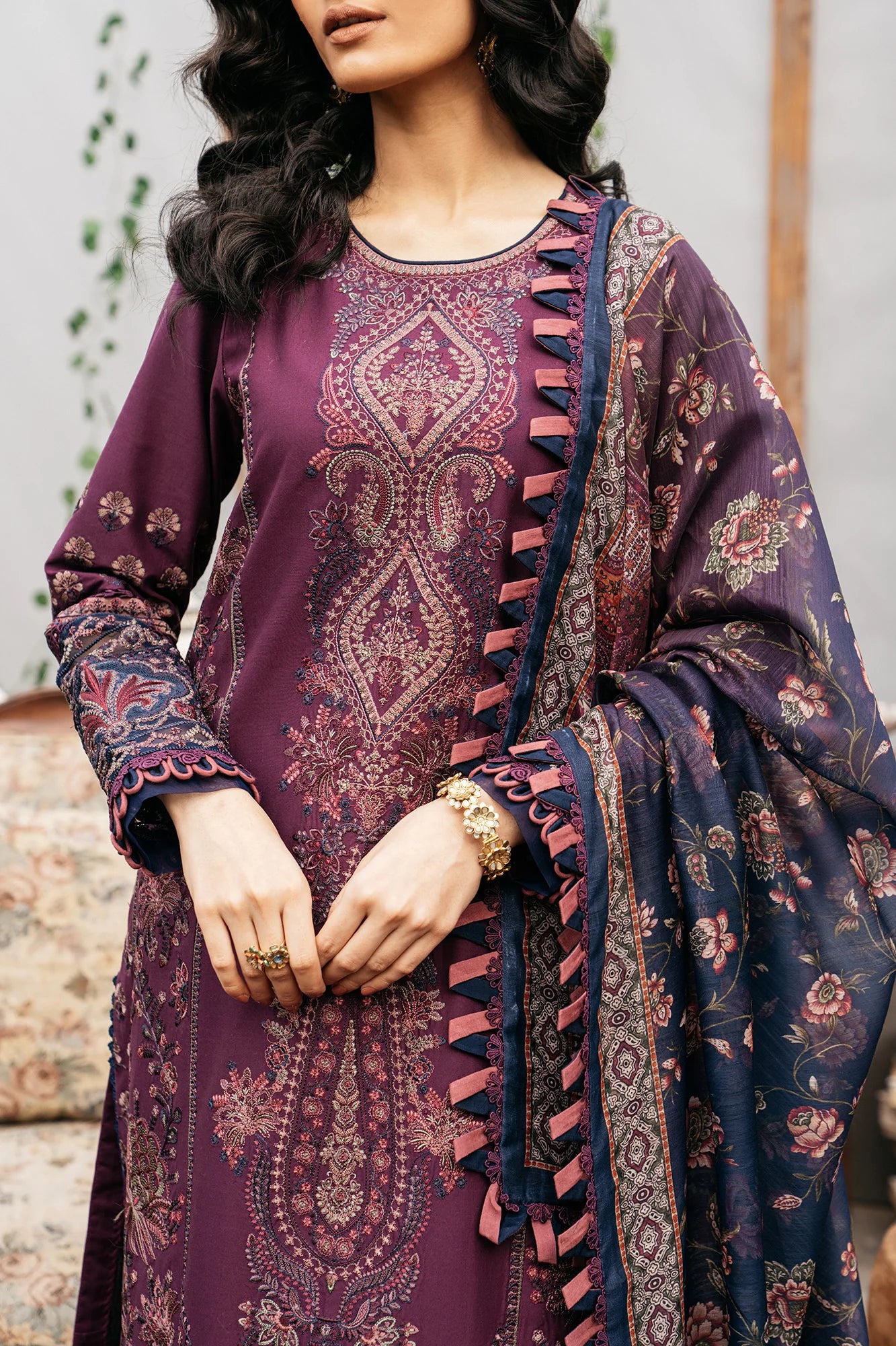 Ethnic | Rozana Collection SS 24 | E0406/203/520 - Khanumjan  Pakistani Clothes and Designer Dresses in UK, USA 