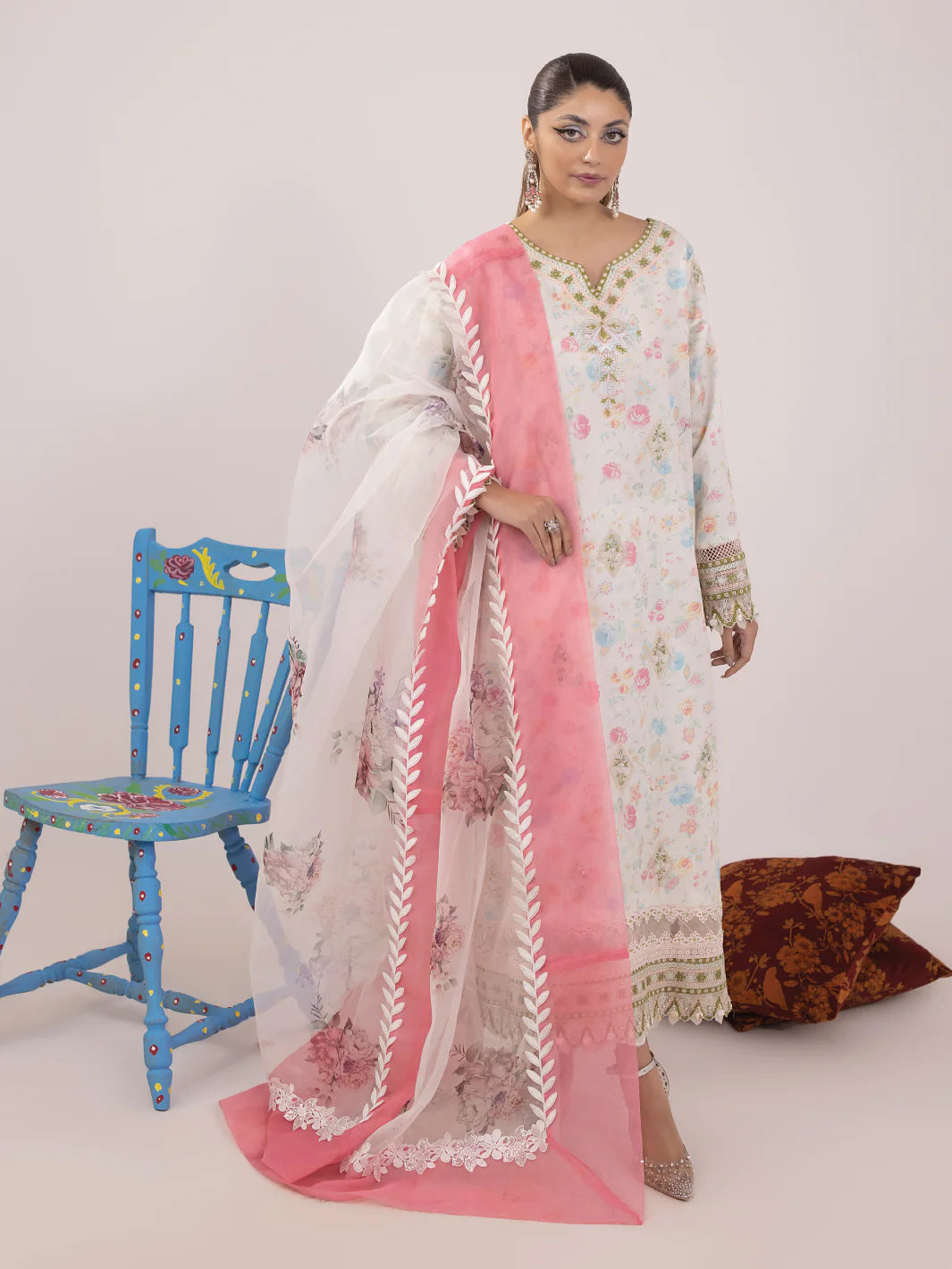 Ittehad | Faiza Faisal  Rangeeli Lawn 24 | Nargis - Khanumjan  Pakistani Clothes and Designer Dresses in UK, USA 