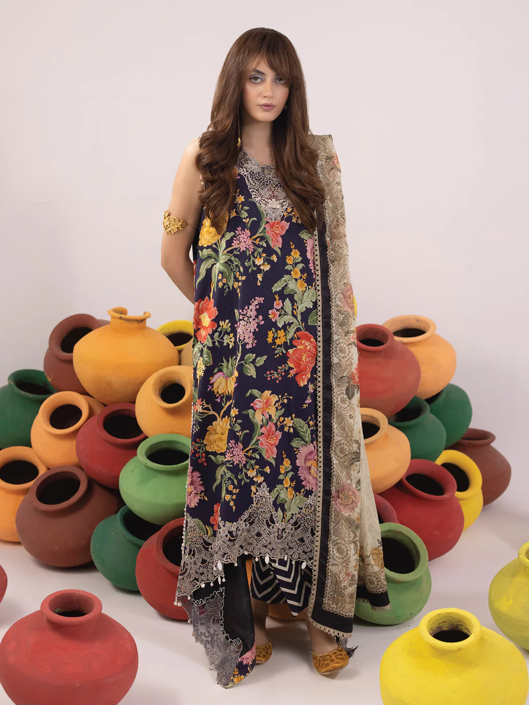 Ittehad | Faiza Faisal  Rangeeli Lawn 24 | Champa - Khanumjan  Pakistani Clothes and Designer Dresses in UK, USA 