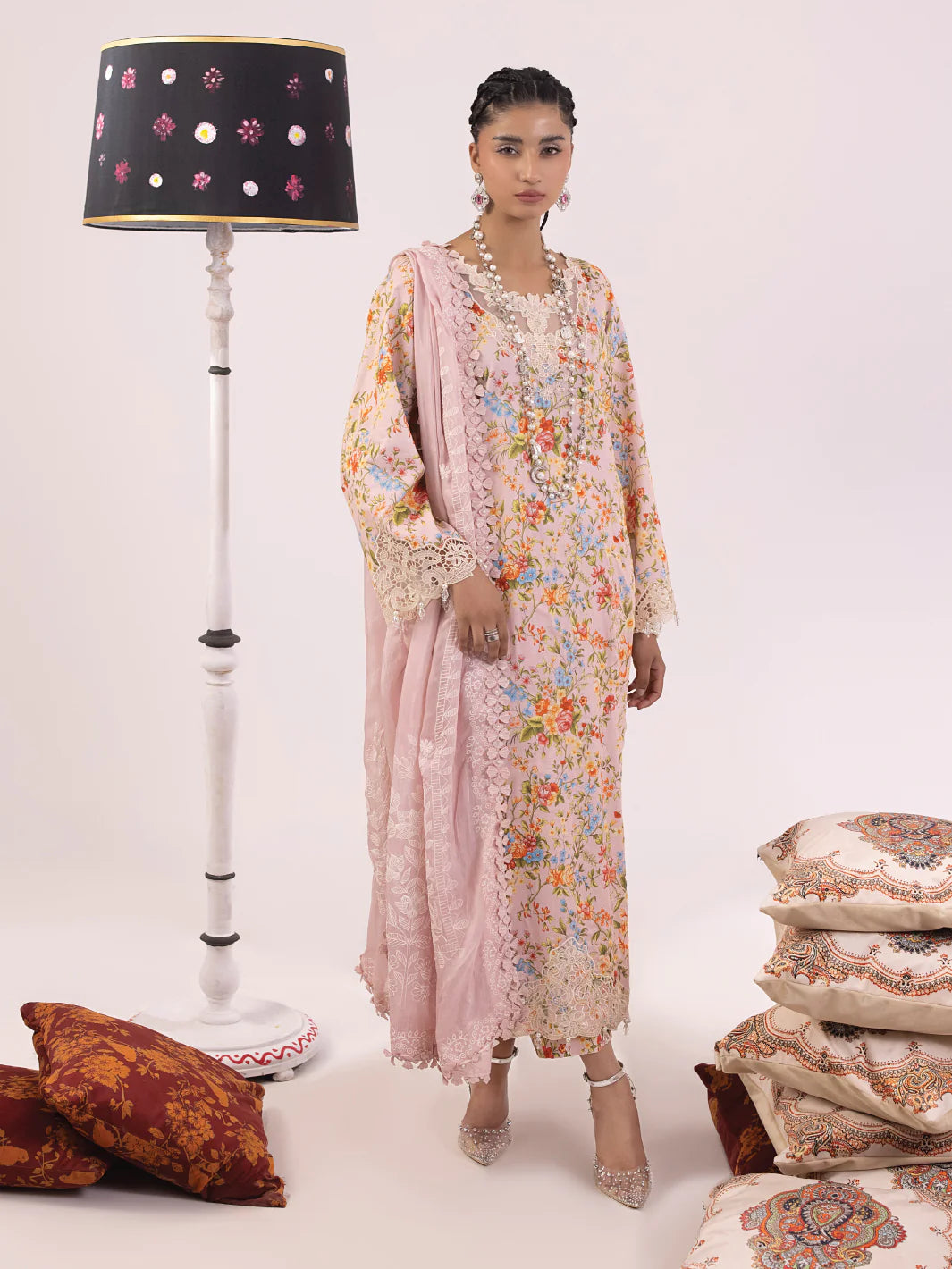 Ittehad | Faiza Faisal  Rangeeli Lawn 24 | Laali - Khanumjan  Pakistani Clothes and Designer Dresses in UK, USA 