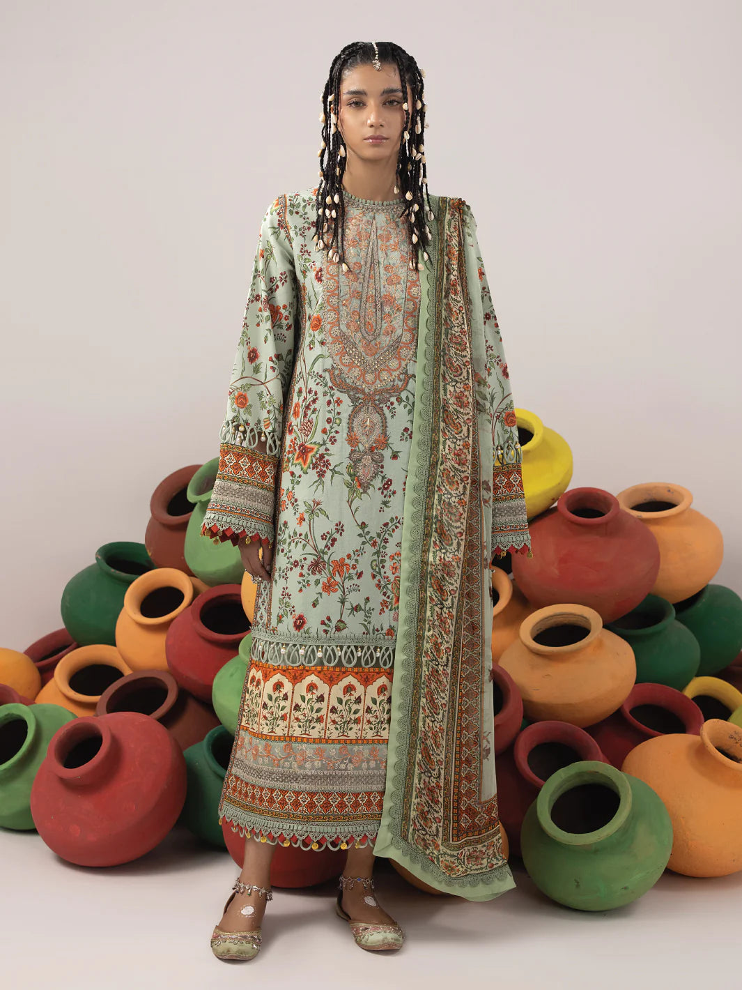 Ittehad | Faiza Faisal  Rangeeli Lawn 24 | Chambeli - Khanumjan  Pakistani Clothes and Designer Dresses in UK, USA 