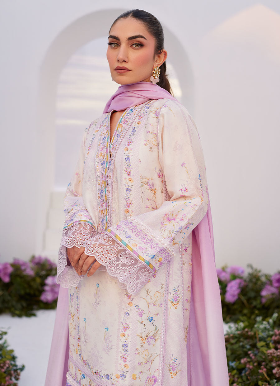 Farah Talib Aziz | Zaza Prints 24 | HEATHER LAVENDER SHIRT AND DUPATTA - Khanumjan  Pakistani Clothes and Designer Dresses in UK, USA 