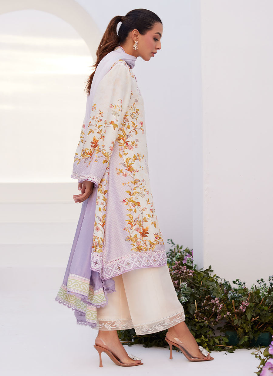 Farah Talib Aziz | Zaza Prints 24 | AMETHYST TRELLIS SHIRT AND DUPATTA - Khanumjan  Pakistani Clothes and Designer Dresses in UK, USA 