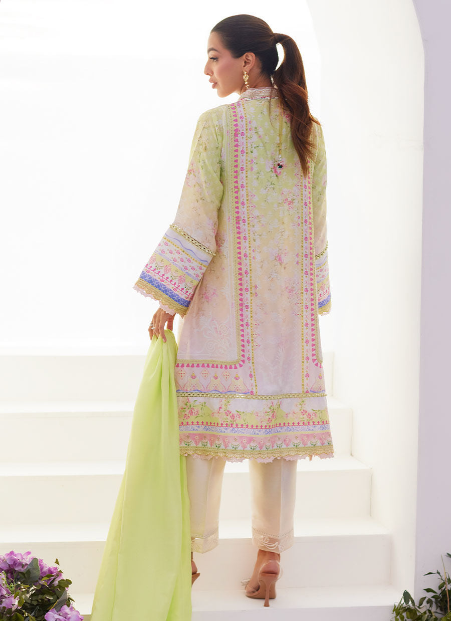 Farah Talib Aziz | Zaza Prints 24 | PEAR OMBRÈ SHIRT AND DUPATTA - Khanumjan  Pakistani Clothes and Designer Dresses in UK, USA 