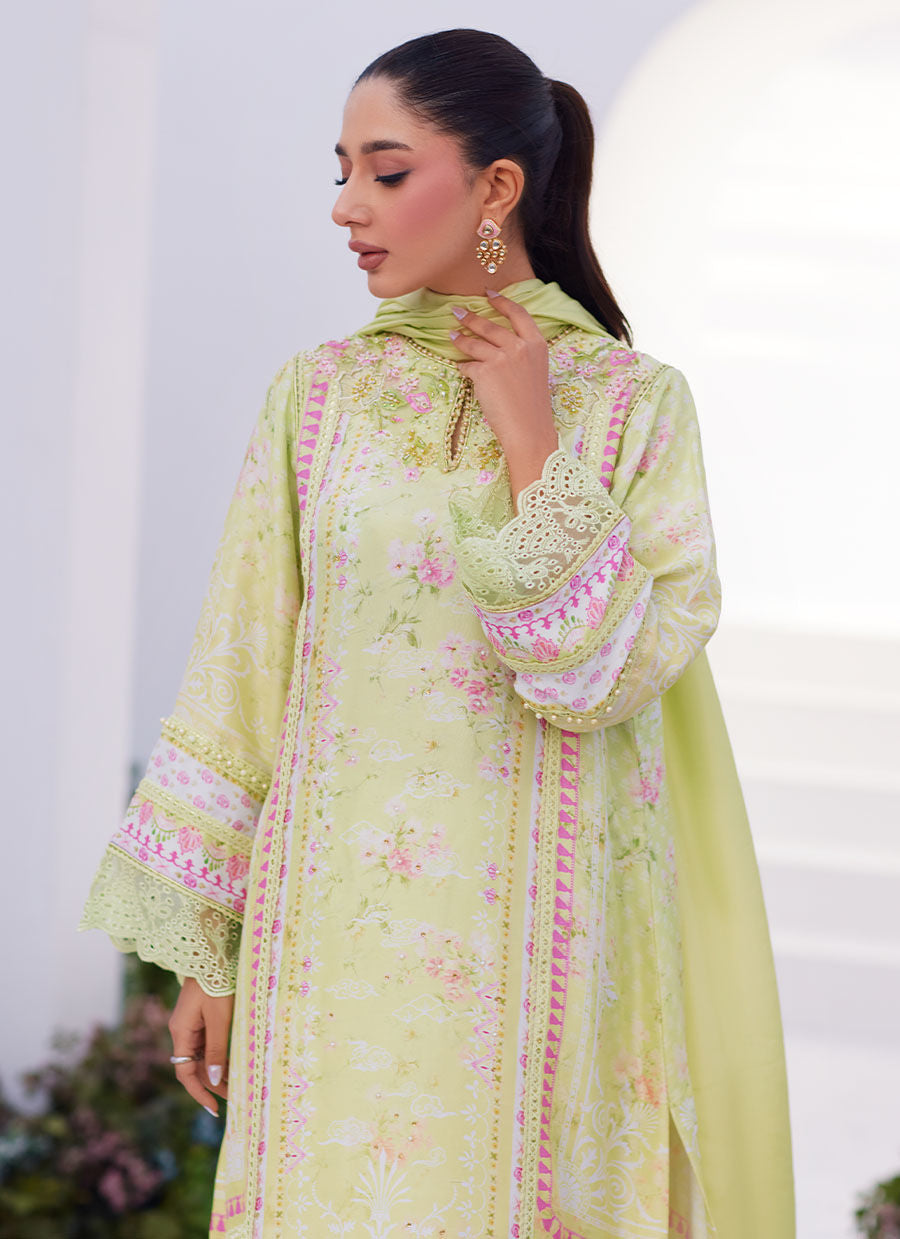 Farah Talib Aziz | Zaza Prints 24 | KELLY LIME SHIRT AND DUPATTA - Khanumjan  Pakistani Clothes and Designer Dresses in UK, USA 