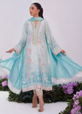 Farah Talib Aziz | Zaza Prints 24 | CYAN OMBRE SHIRT AND DUPATTA - Khanumjan  Pakistani Clothes and Designer Dresses in UK, USA 