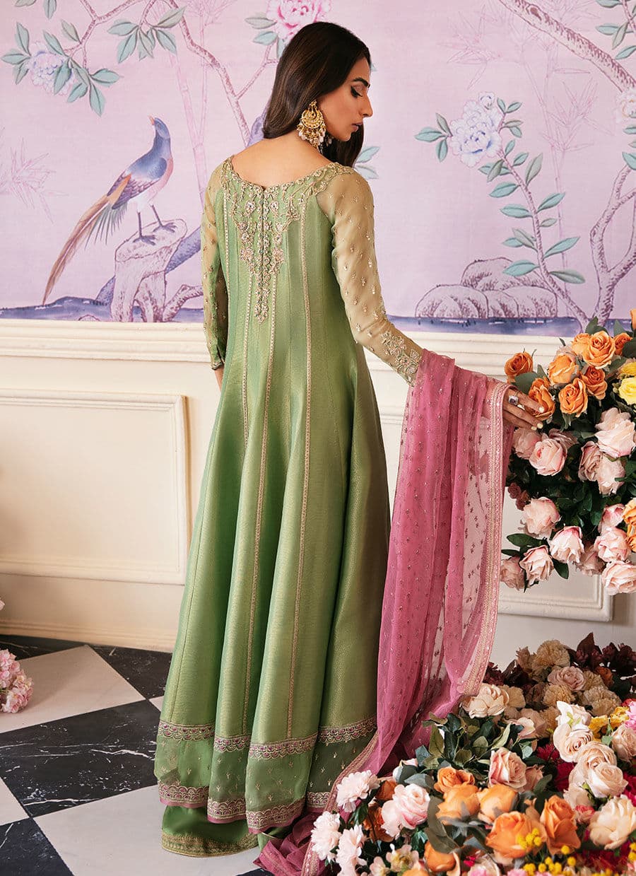 Farah Talib Aziz | Mayna Festive Luxe | ANISA APPLE GREEN - Khanumjan  Pakistani Clothes and Designer Dresses in UK, USA 