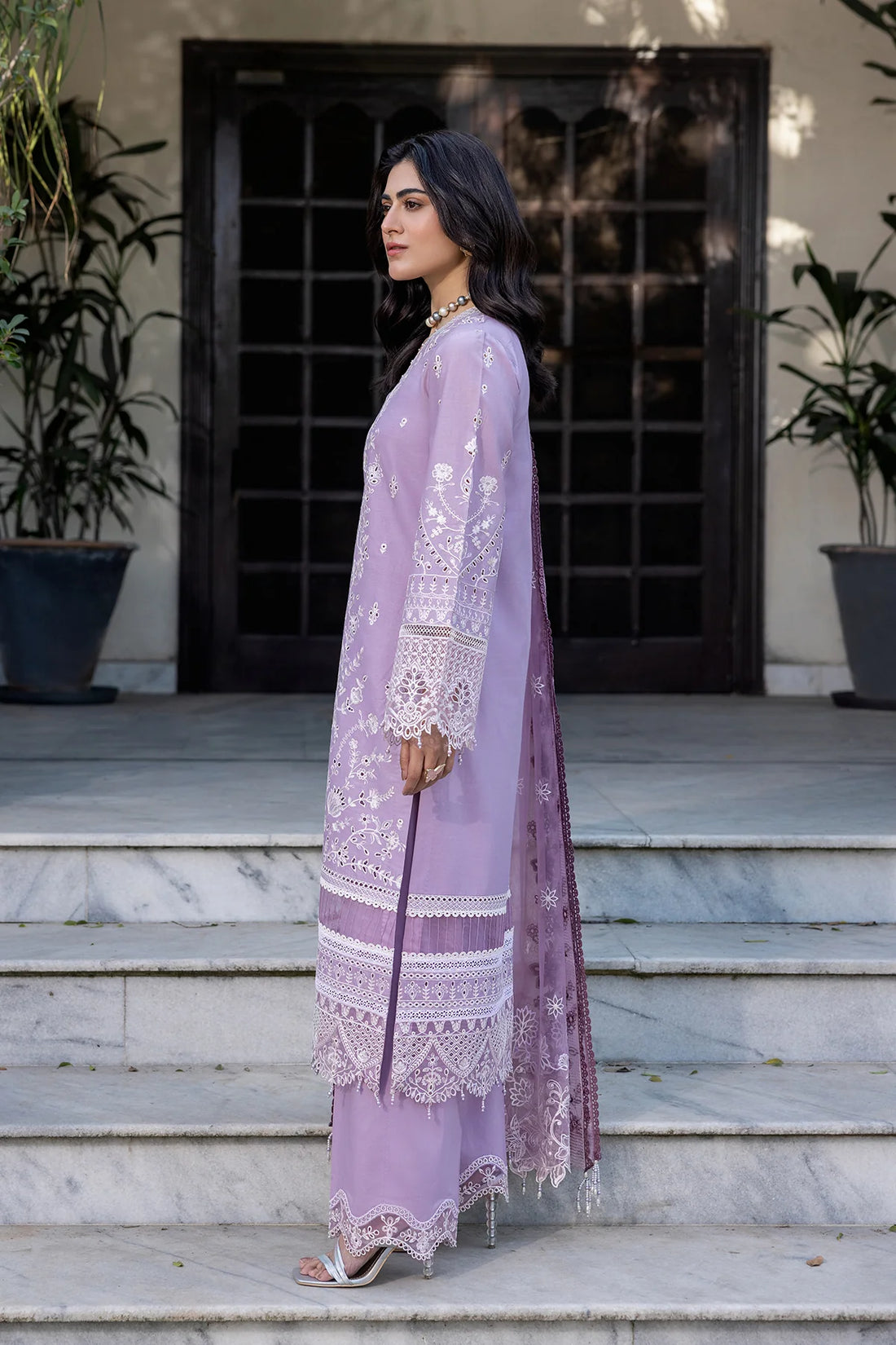 Farasha | Bahaar Embroidered Lawn | Lilac Florine - Khanumjan  Pakistani Clothes and Designer Dresses in UK, USA 