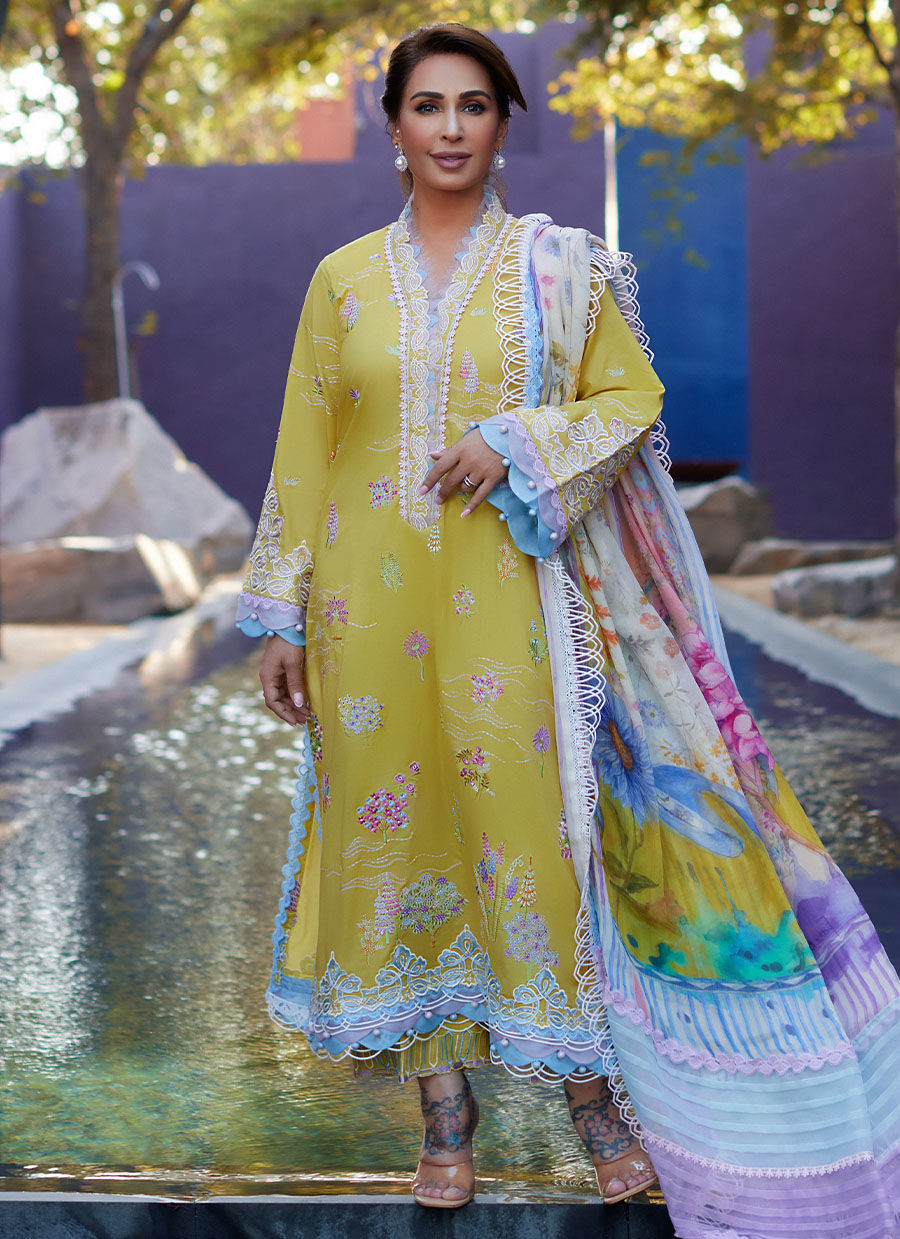 Farah Talib Aziz | Suay Lawn 24 | KELAYA KIWI - Khanumjan  Pakistani Clothes and Designer Dresses in UK, USA 