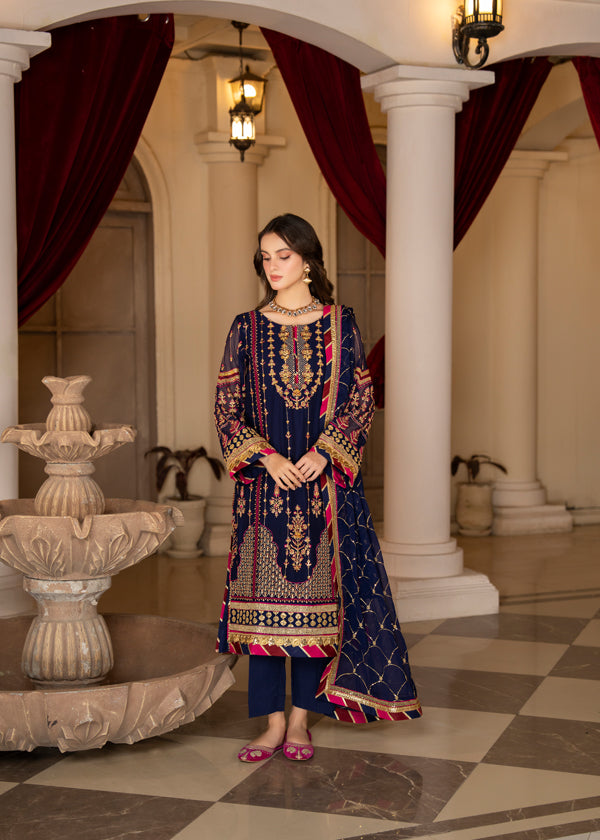 Strawberry | Rimjhim Chiffon Collection | FLS-RJ-005 - Khanumjan  Pakistani Clothes and Designer Dresses in UK, USA 