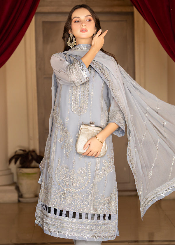 Strawberry | Rimjhim Chiffon Collection | FLS-RJ-008 - Khanumjan  Pakistani Clothes and Designer Dresses in UK, USA 