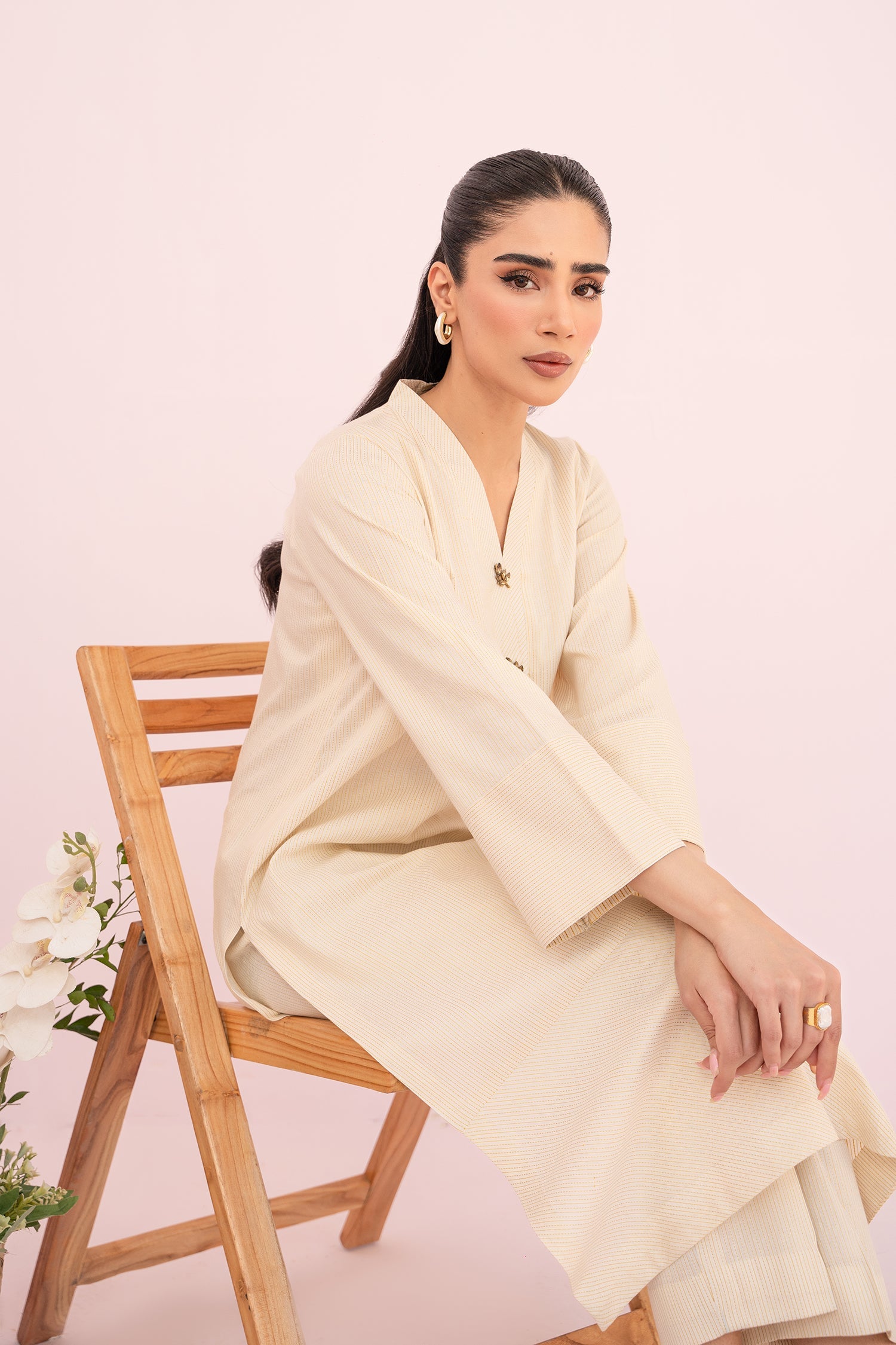 Hana | Sunshine Sartorial | Cornsilk - Khanumjan  Pakistani Clothes and Designer Dresses in UK, USA 