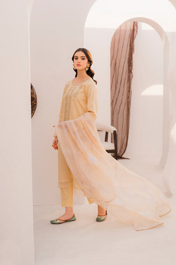 Hana | Zuri Zephyr | Ecru - Khanumjan  Pakistani Clothes and Designer Dresses in UK, USA 