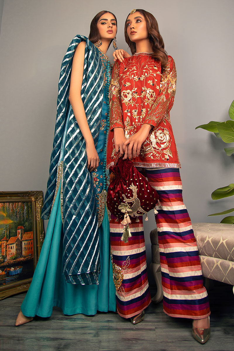 Haute Forn | Luxury Pret | RANGOBADAL FEROZA - Khanumjan  Pakistani Clothes and Designer Dresses in UK, USA 