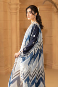 Hemstitch | Summer Luxury Lawn 24 | Ice Blue - Khanumjan  Pakistani Clothes and Designer Dresses in UK, USA 