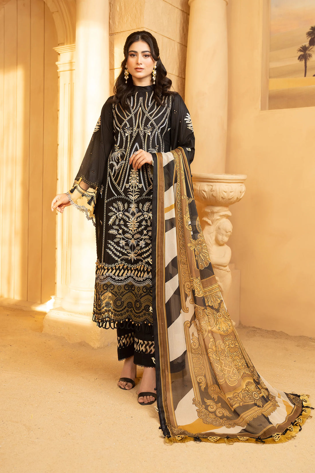 Hemstitch | Summer Luxury Lawn 24 | Cocoa - Khanumjan  Pakistani Clothes and Designer Dresses in UK, USA 