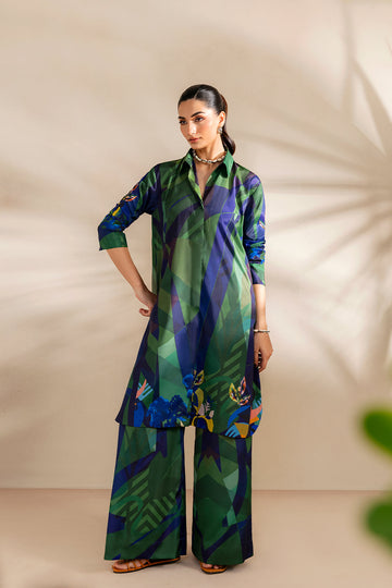 Saira Rizwan | Silk Coords 25 | SHORELINE SERENADE - SRSP-25-08