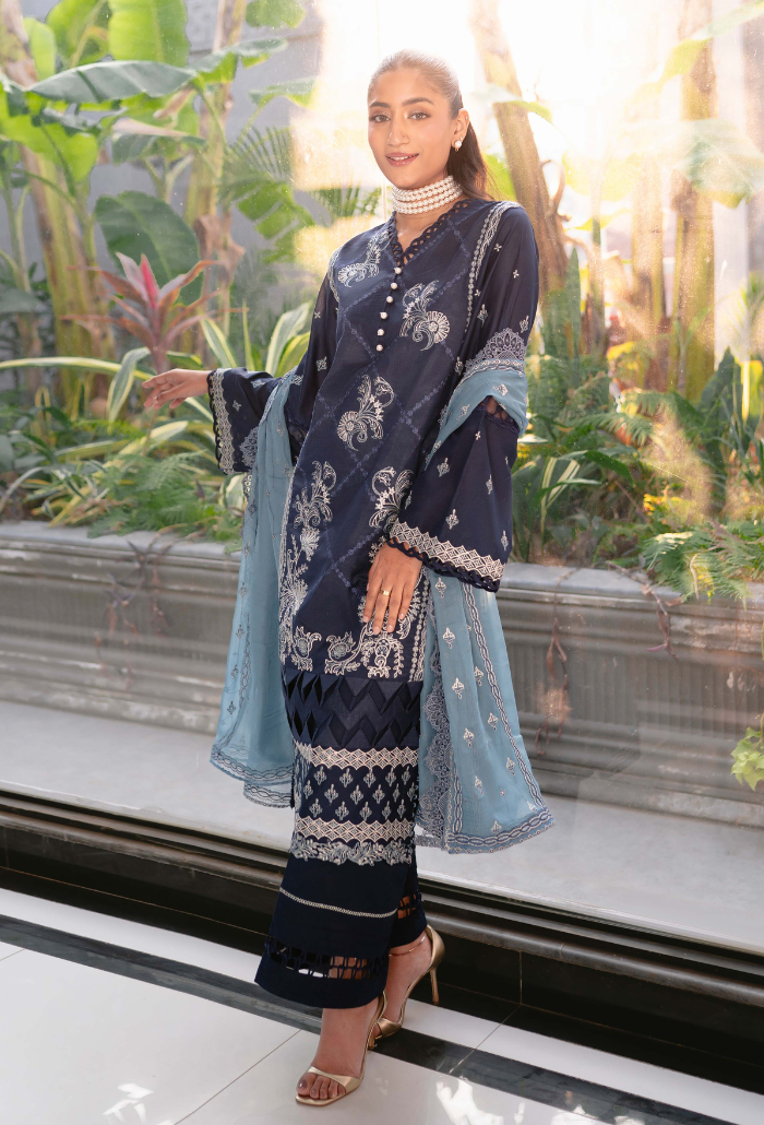 Humdum | Meraki Lawn 24 | d08 - Khanumjan  Pakistani Clothes and Designer Dresses in UK, USA 