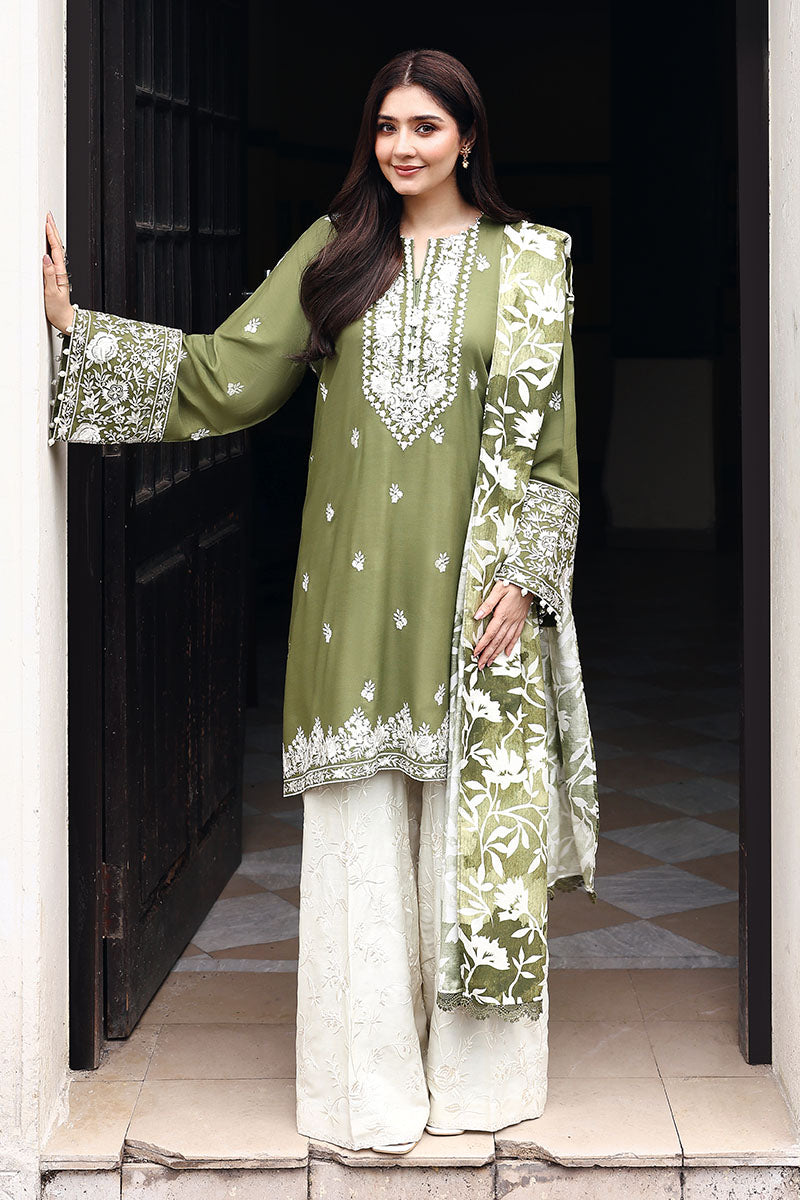 Cross Stitch | Khaddar Linen 25 | MOSS REVERIE