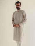Pakistani Menswear | Ismail Farid - BEIGE HEAVY EMBROIDERED KURTA - Khanumjan  Pakistani Clothes and Designer Dresses in UK, USA 