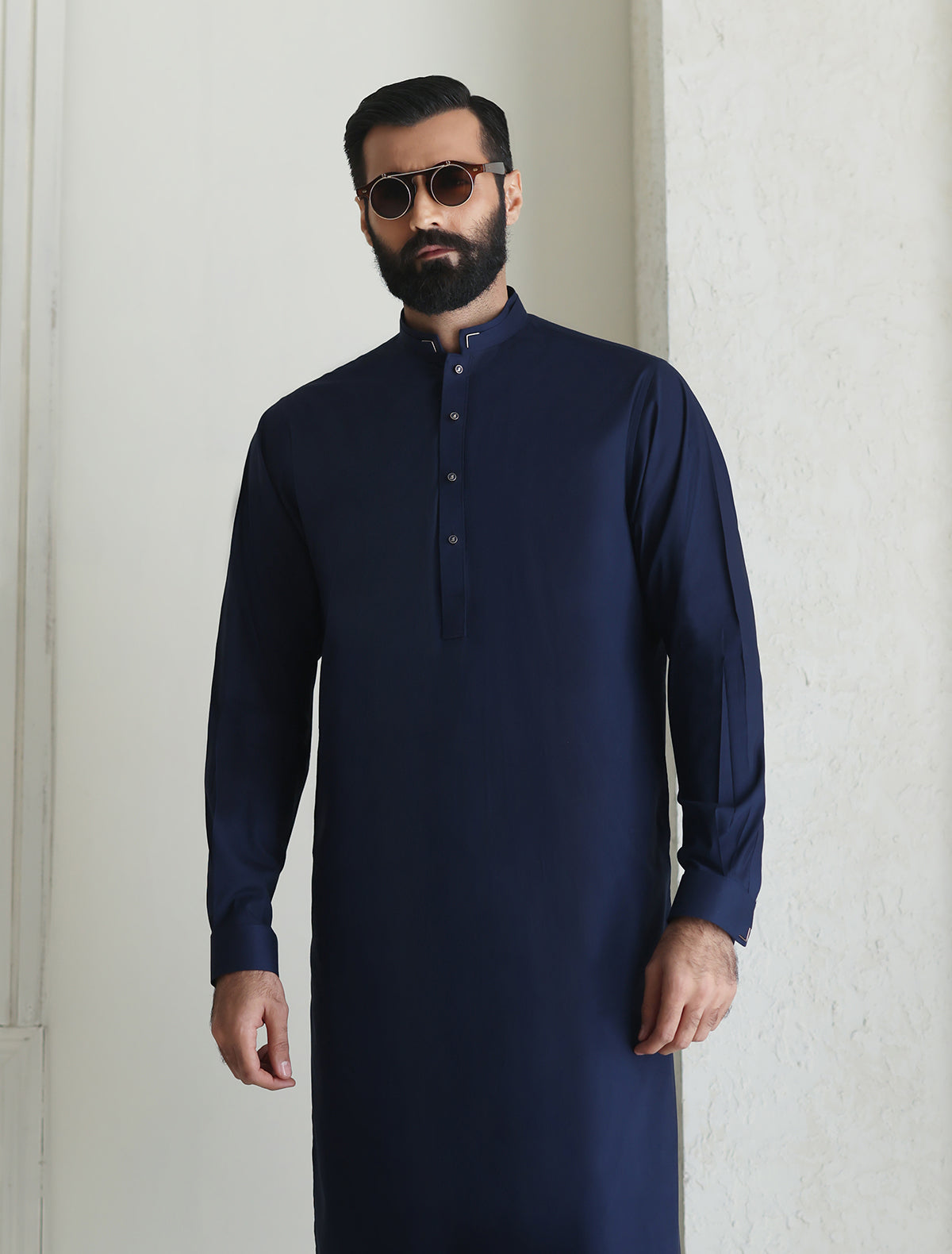 Pakistani Menswear | Ismail Farid - BLUE PREMIUM KAMEEZ SHALWAR - Khanumjan  Pakistani Clothes and Designer Dresses in UK, USA 