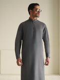 Pakistani Menswear | Ismail Farid - STEEL GREY KAMEEZ SHALWAR - Khanumjan  Pakistani Clothes and Designer Dresses in UK, USA 