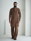 Pakistani Menswear | Ismail Farid - CAMEL WAISTCOAT - Khanumjan  Pakistani Clothes and Designer Dresses in UK, USA 