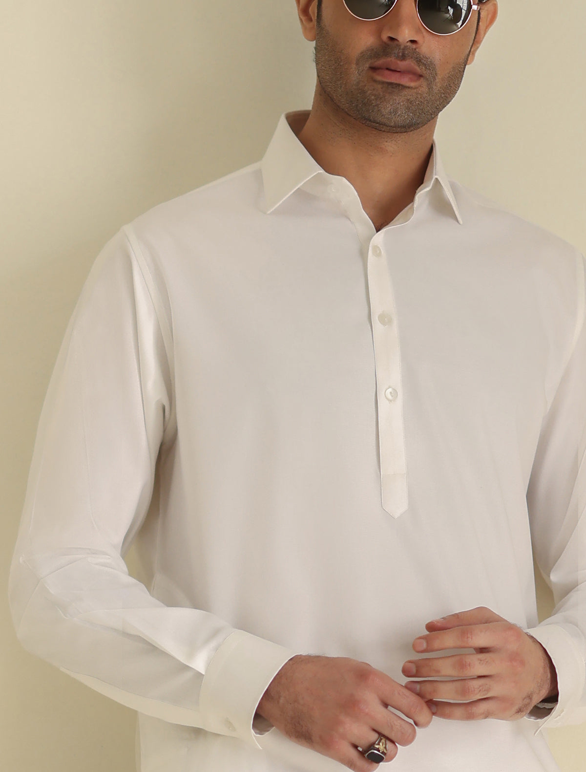 Pakistani Menswear | Ismail Farid - WHITE CLASSIC KAMEEZ SHALWAR - Khanumjan  Pakistani Clothes and Designer Dresses in UK, USA 