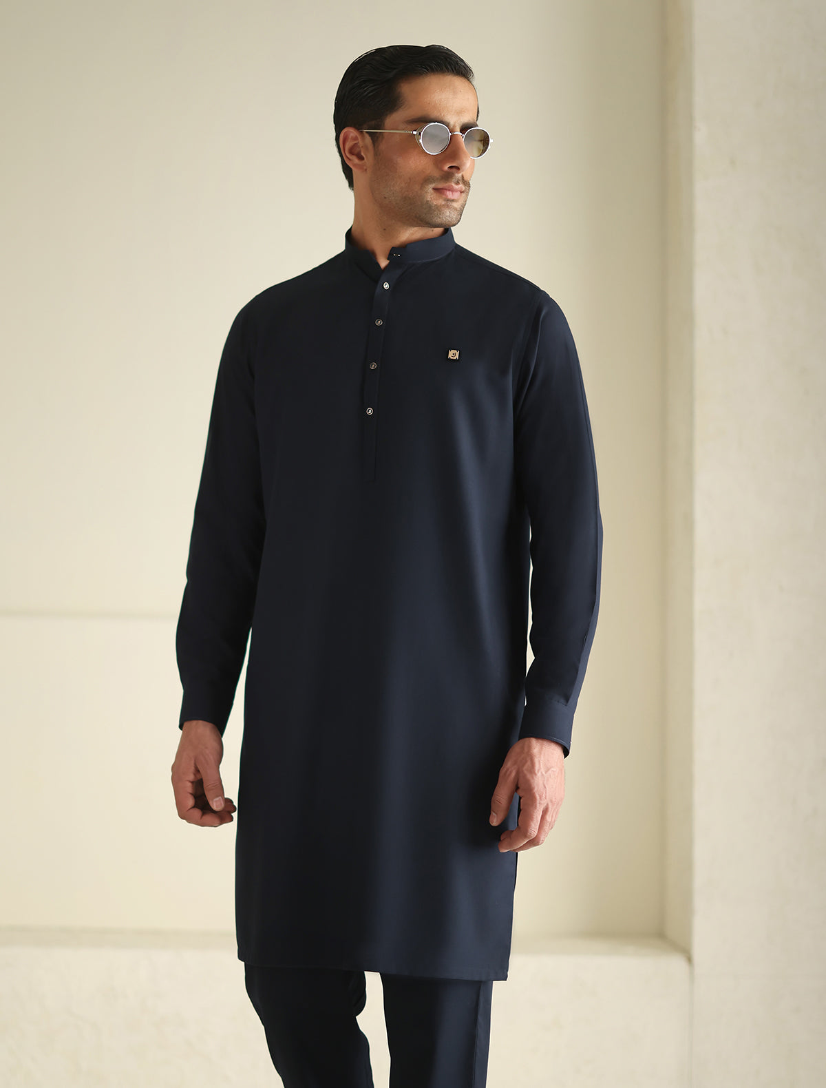 Pakistani Menswear | Ismail Farid - BLUE KURTA PAJAMA - Khanumjan  Pakistani Clothes and Designer Dresses in UK, USA 