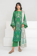 Ittehad | Printed Lawn 24 |  IP3P04-3PS-GRN - Khanumjan  Pakistani Clothes and Designer Dresses in UK, USA 