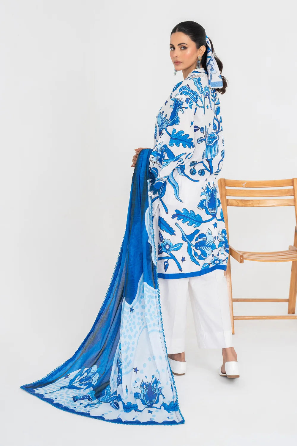 Ittehad | Printed Lawn 24 | IP3P10-3PS-BLU - Khanumjan  Pakistani Clothes and Designer Dresses in UK, USA 