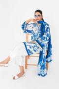 Ittehad | Printed Lawn 24 | IP3P10-3PS-BLU - Khanumjan  Pakistani Clothes and Designer Dresses in UK, USA 