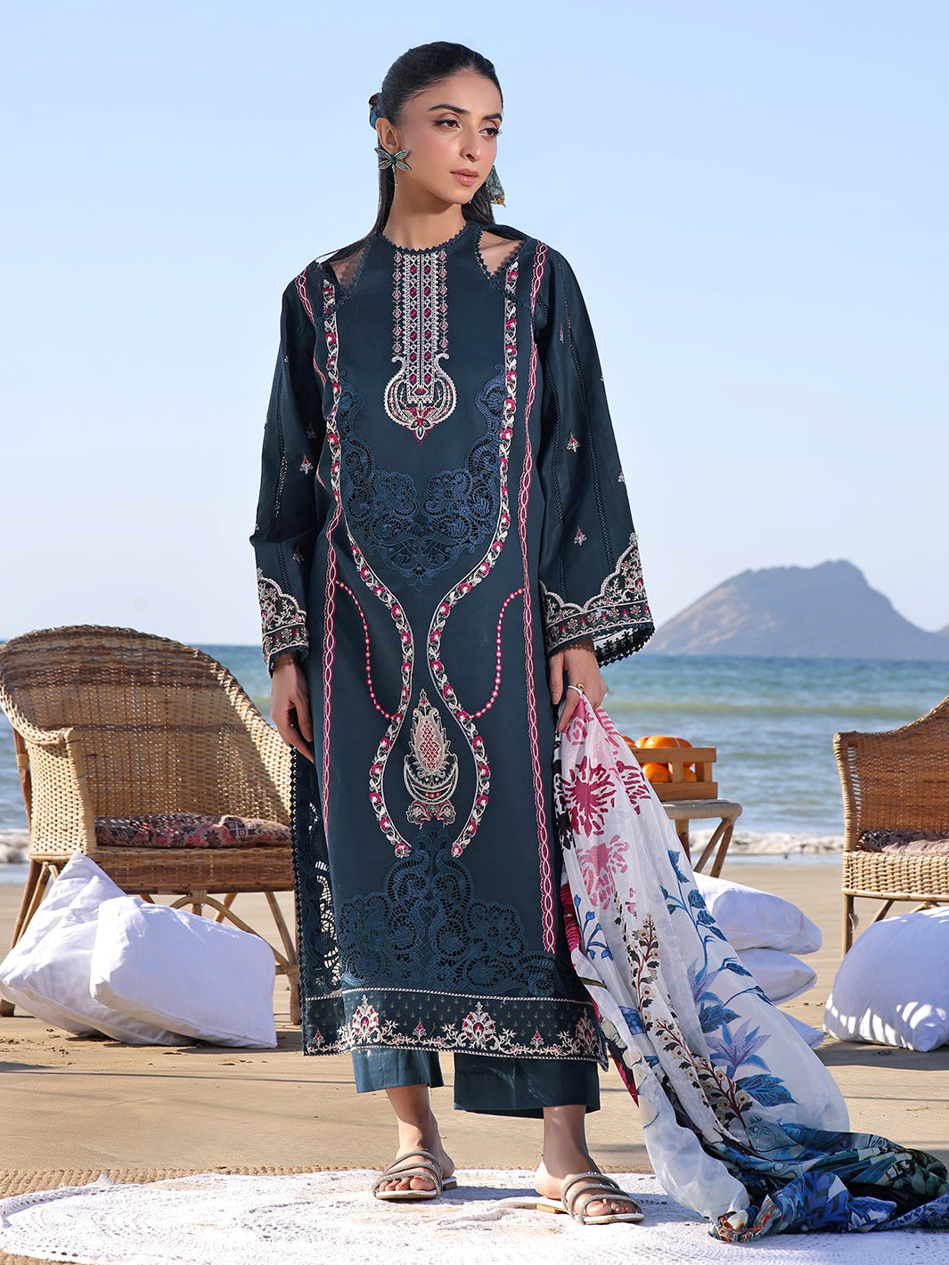 Izel | Saahil Signature Lawn 24 | SAPPHIRE - Khanumjan  Pakistani Clothes and Designer Dresses in UK, USA 
