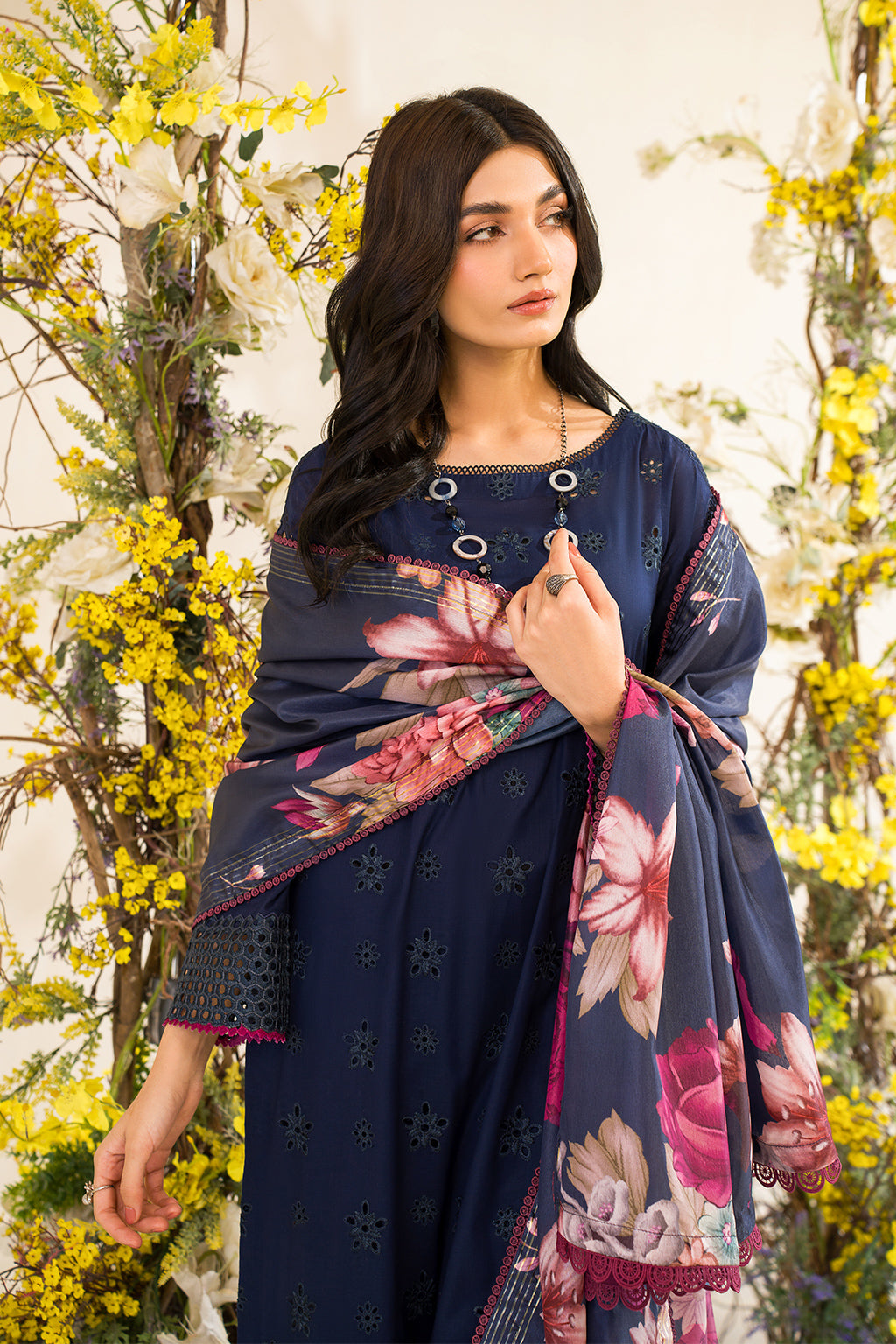 Iznik | Lawnkari 24 | UE-163 BLOOMEASE - Khanumjan  Pakistani Clothes and Designer Dresses in UK, USA 