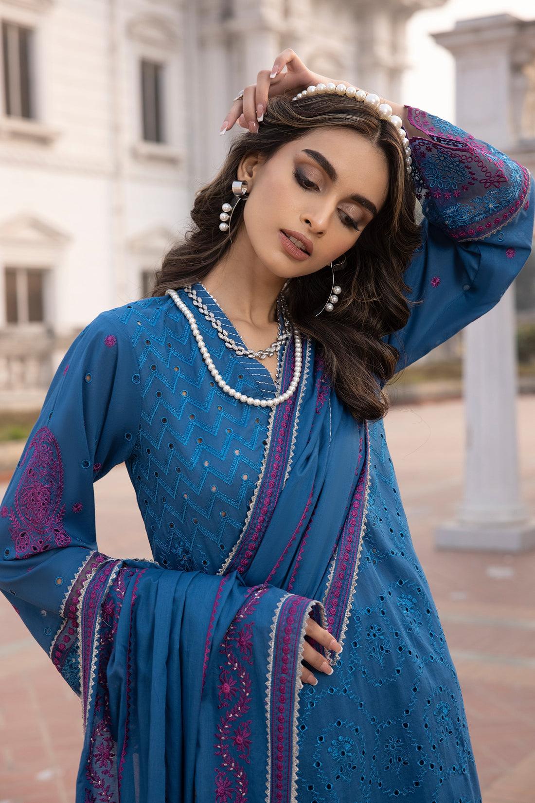 LSM | Spring Embroidered 24 | A-4 - Khanumjan  Pakistani Clothes and Designer Dresses in UK, USA 