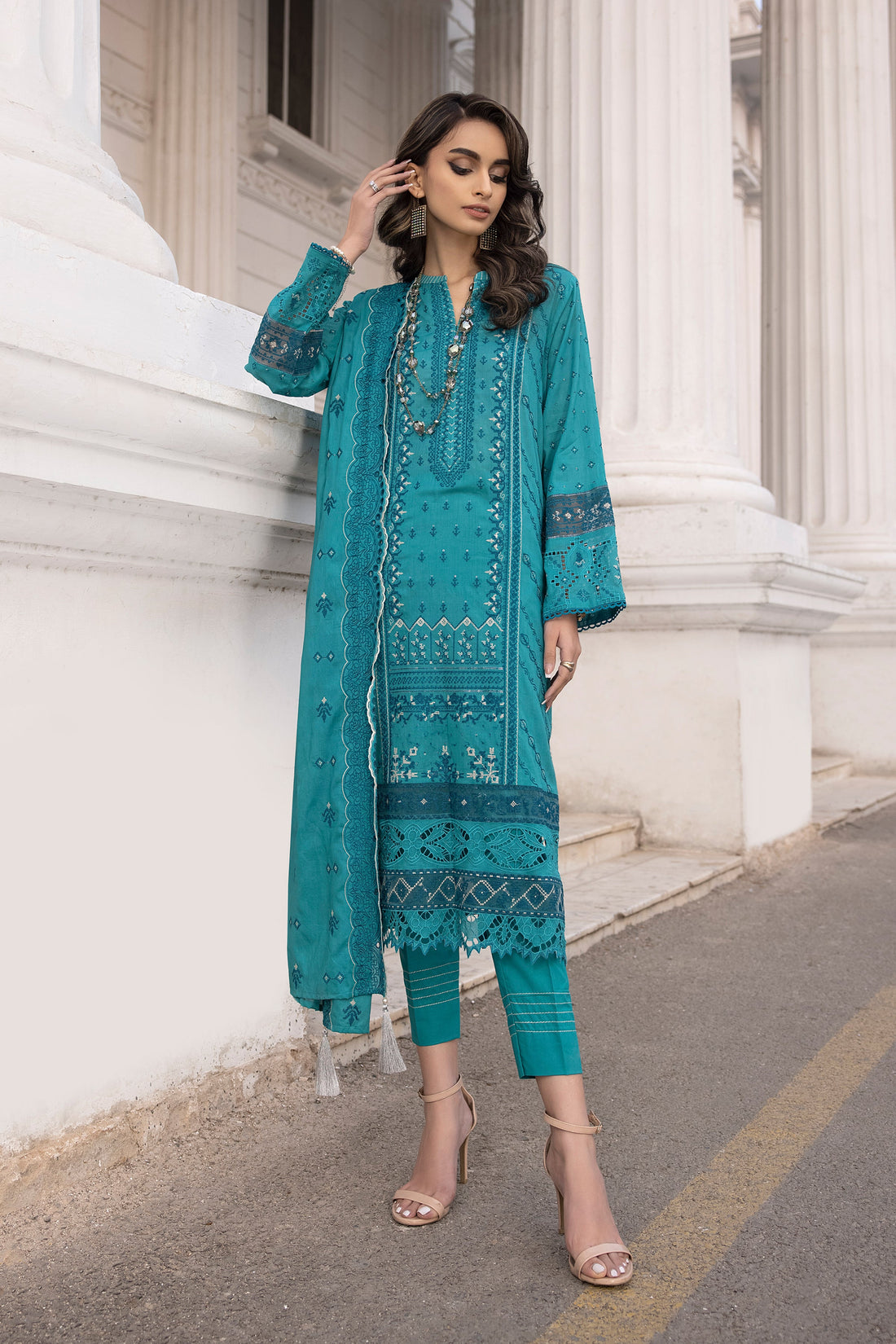 LSM | Spring Embroidered 24 | A-5 - Khanumjan  Pakistani Clothes and Designer Dresses in UK, USA 