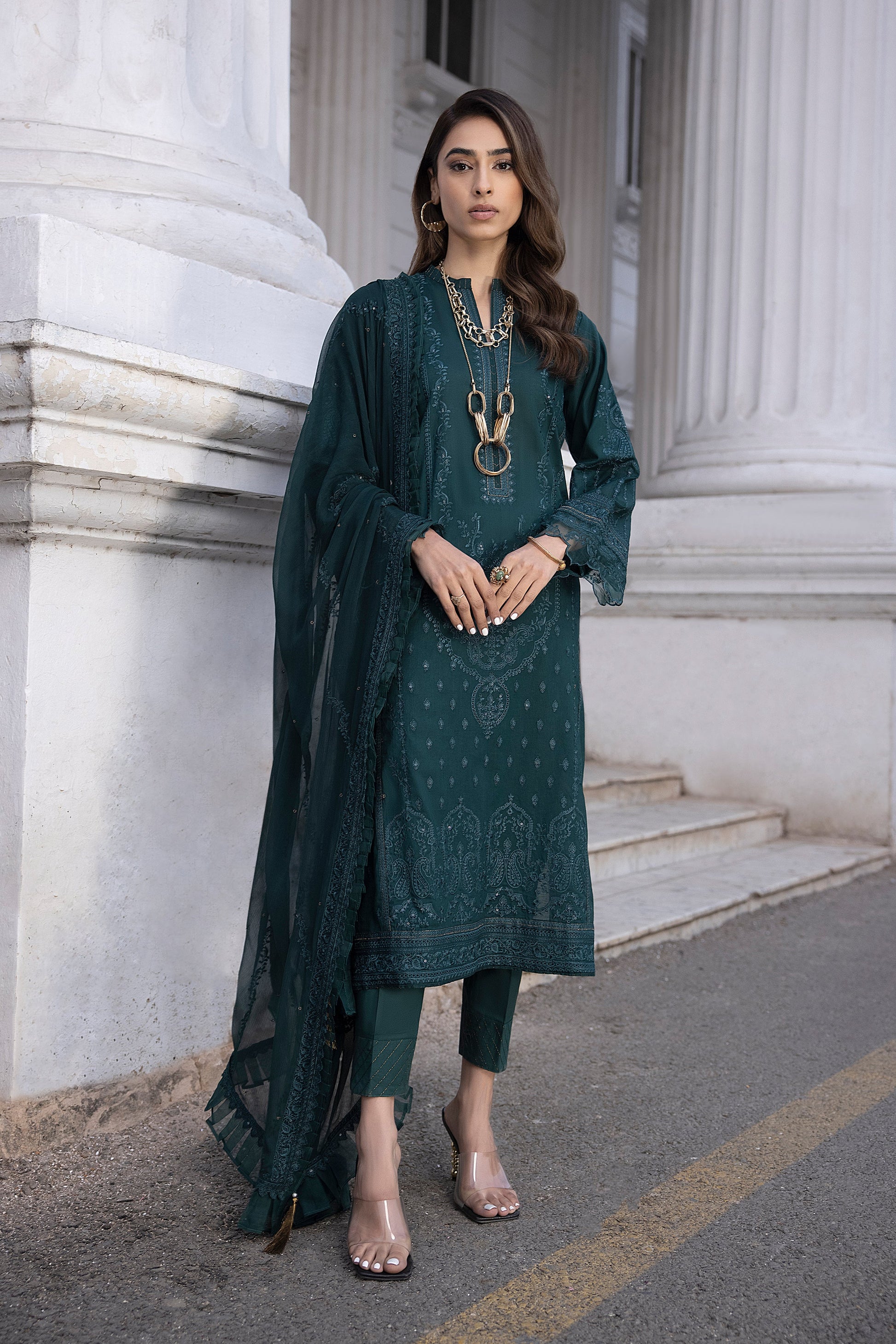 LSM | Spring Embroidered 24 | A-13 - Khanumjan  Pakistani Clothes and Designer Dresses in UK, USA 