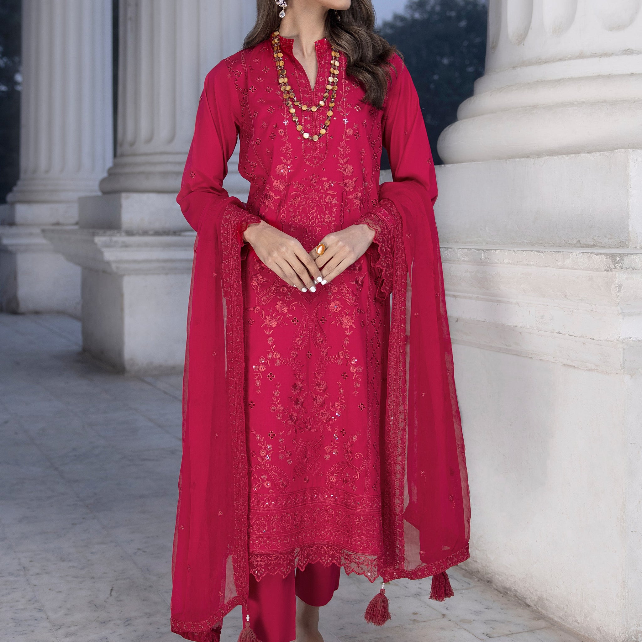 LSM | Spring Embroidered 24 | A-15 - Khanumjan  Pakistani Clothes and Designer Dresses in UK, USA 